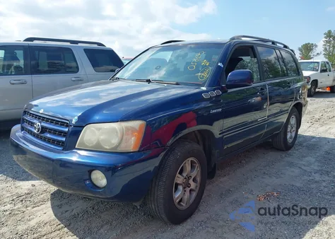 2002 Toyota Highlander Limited V6 из США, поврежденный, VIN JTEGF21A420058692